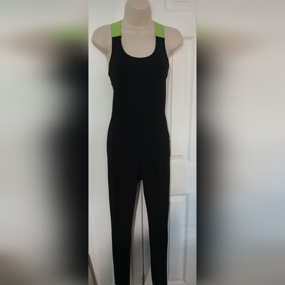 Black and Green Women's Jumpsuit